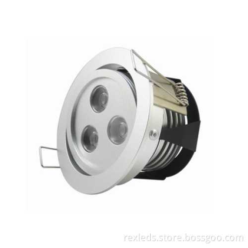 2700k 3 Pcs 1w Led Down Light Fixtures, 270lm Ip20 Led Down Cabinet Lighting Rex-d001